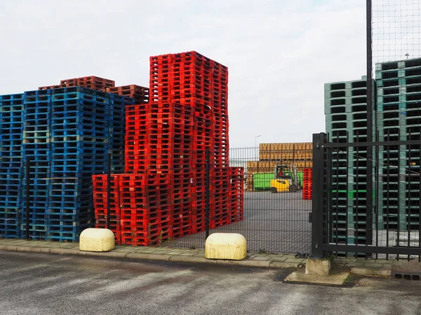 Centro Instalações Para Paletas Caixas Noord Holland — Fotografia de Stock