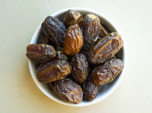 Dates vue des fruits du haut — Photo