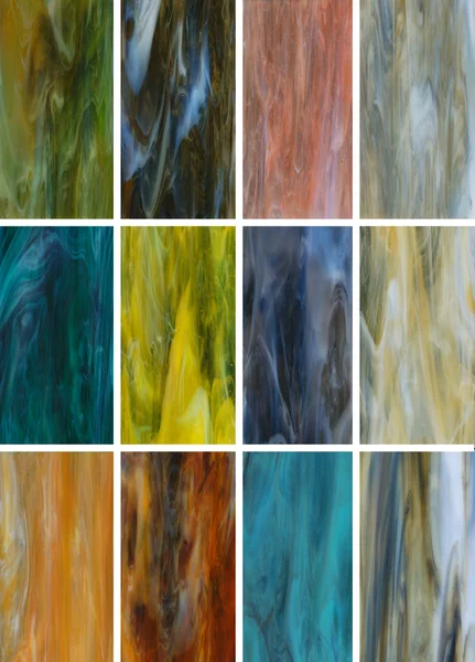 Farklı renkli vitray örnekleri