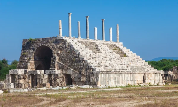 Antiche rovine romane di Ippodromo a Tiro, Libano — Foto Stock