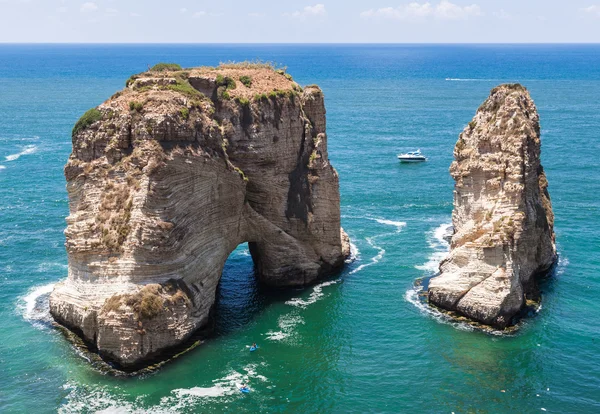 Güvercin Rock kireçtaşı Island Beyrut, Lübnan için