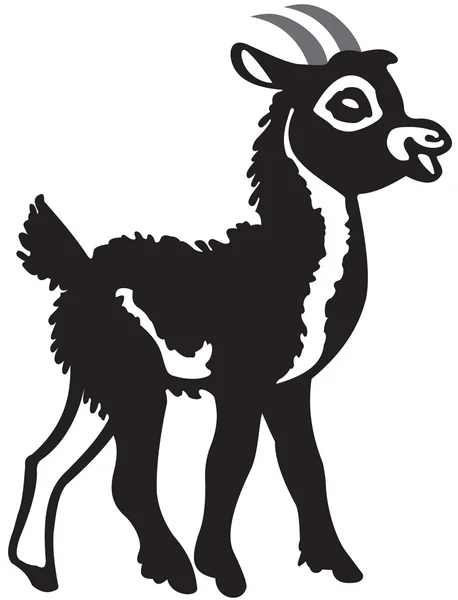 Pequeno Cabra Negra —  Vetores de Stock