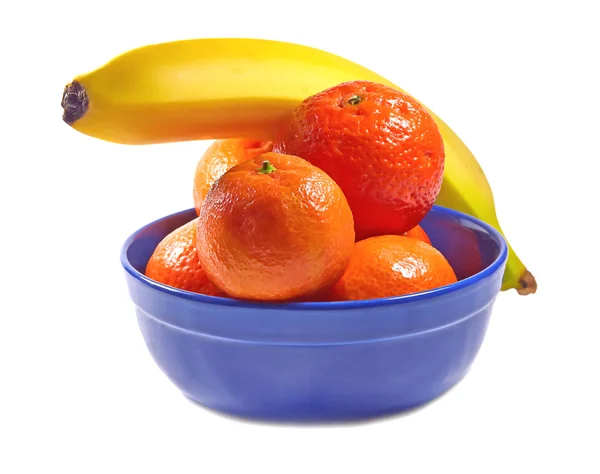 Мандарины и банан — стоковое фото