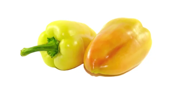 Due peperoni dolci maturi — Foto Stock
