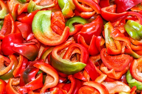 Antecedentes de pimientos en rodajas — Foto de Stock