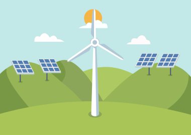 Güneş ve rüzgar gibi alternatif enerji kaynaklarının canlandırılması