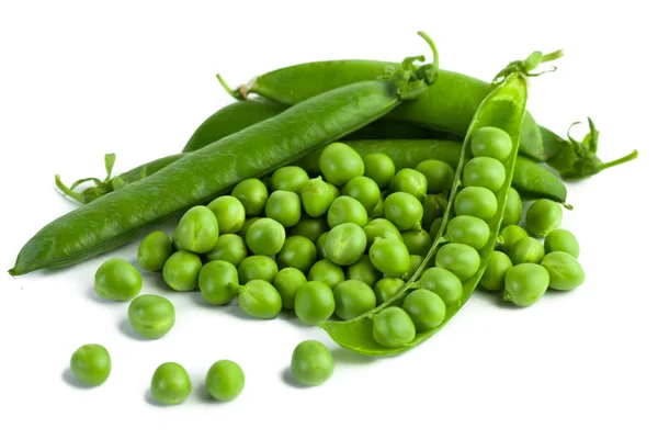 Vaina de guisantes verdes, guisantes verdes — Foto de Stock