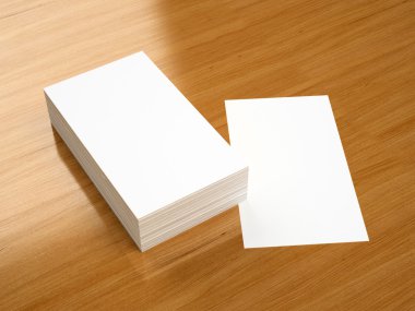 mockup - boş kartvizit şablonu