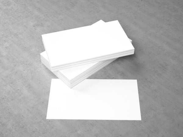 Business cards blank mockup - template