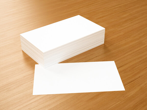 Business cards blank mockup - template