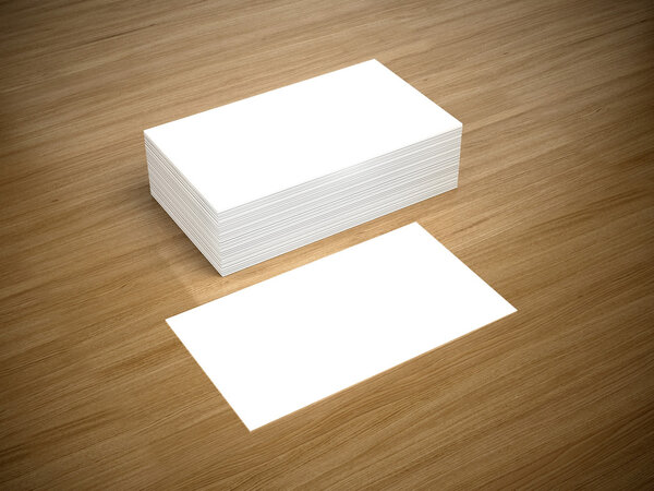 Business cards blank mockup - template