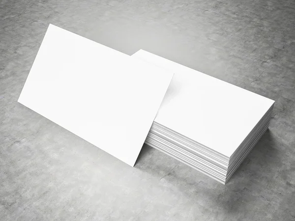 Mockup em branco de cartões de visita - modelo — Fotografia de Stock