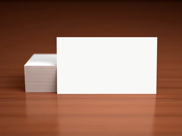 Mockup em branco de cartões de visita - modelo — Fotografia de Stock
