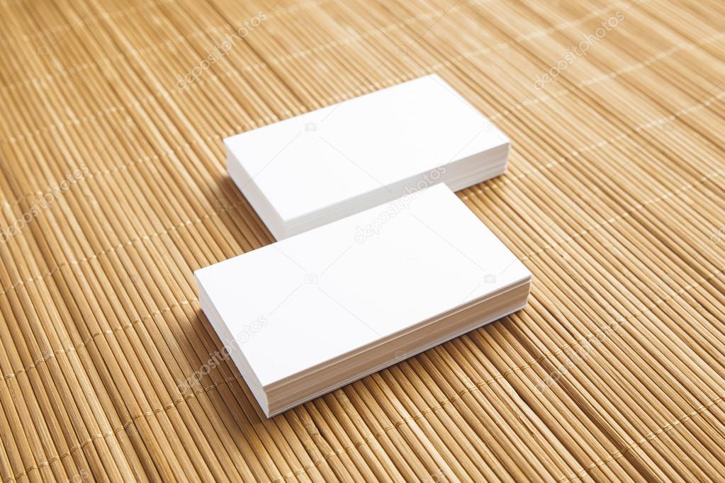 Business cards blank mockup - template