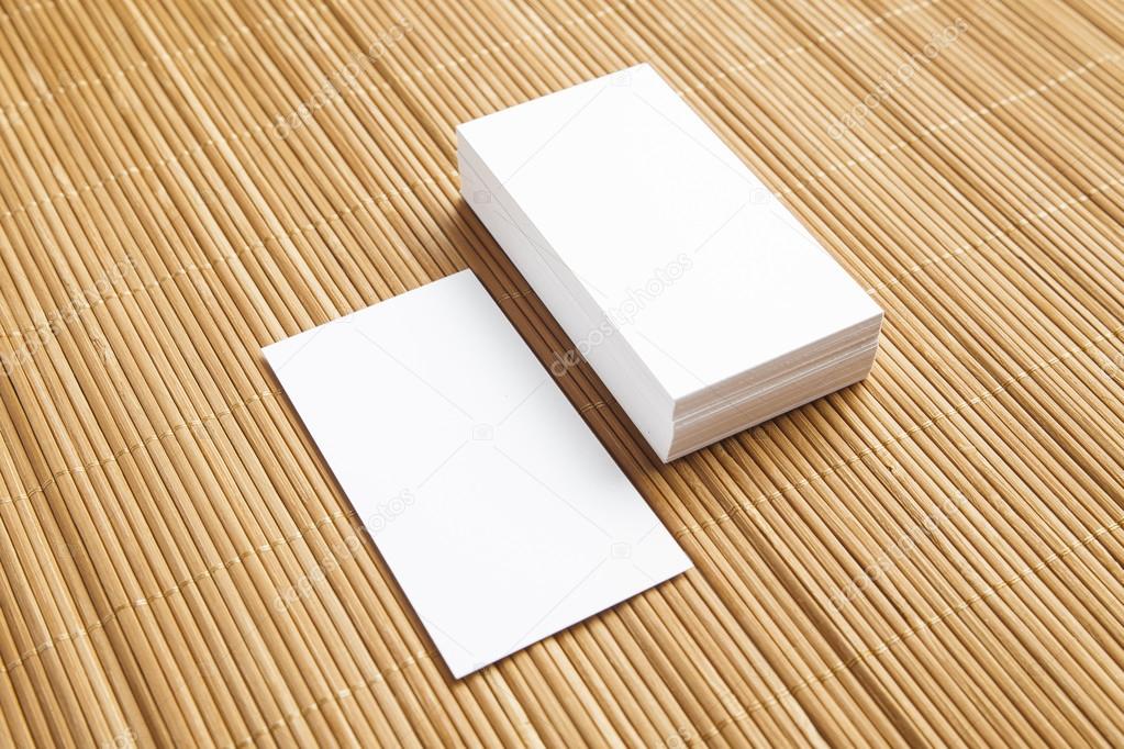 Business cards blank mockup - template