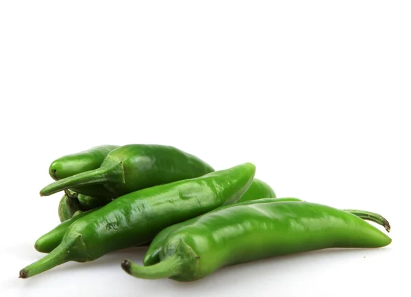 Green pepper is isolated on a white background — Stock Photo, Image