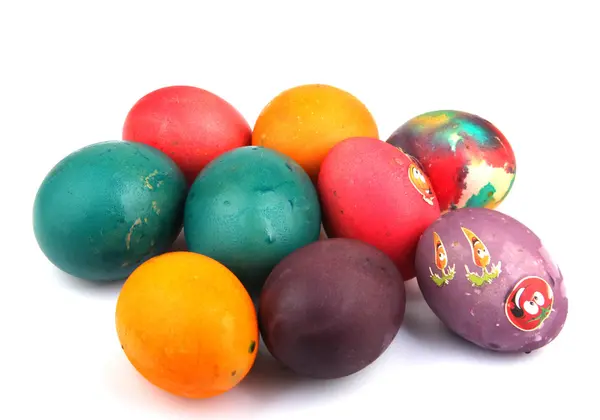 Пасхальные Яйца Цветное Изображение — стоковое фото