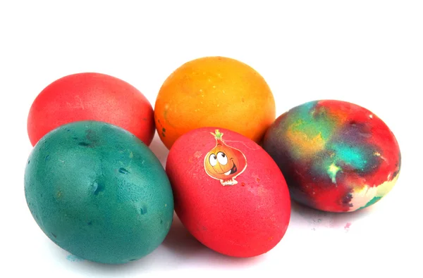Пасхальные Яйца Цветное Изображение — стоковое фото