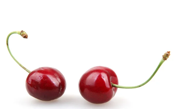 Sweet cherry isolated on white — Stock Photo, Image