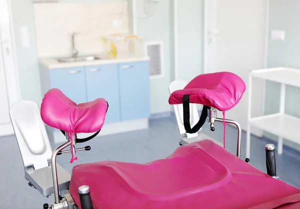 Gynecological chair in gynecological room — Stock Photo, Image