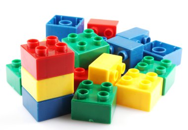 Plastik yapı taşı - renkli görüntü
