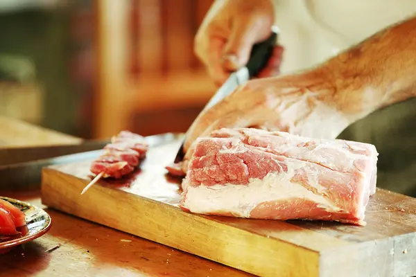 Carne Cerdo Imagen Color — Foto de Stock