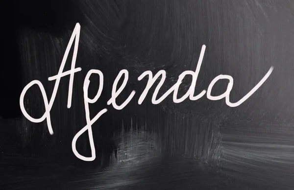 Agenda koncept — Stockfoto