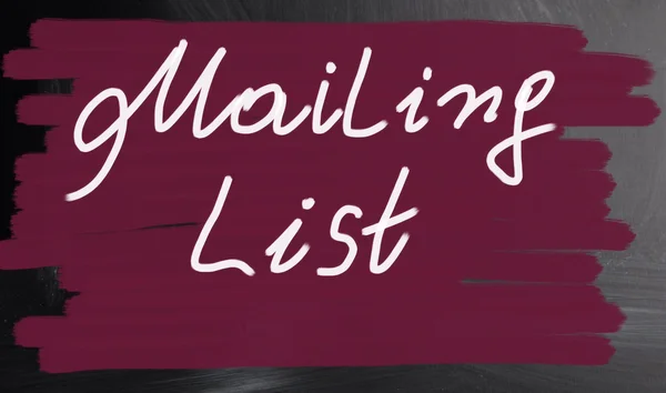 Lista mailingowa — Zdjęcie stockowe