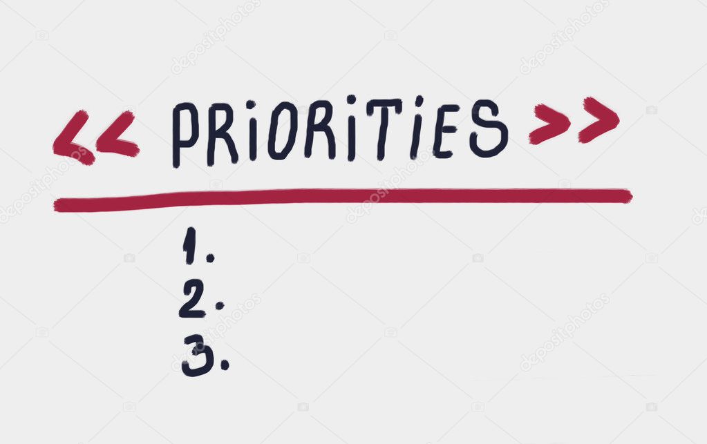 priorities concept