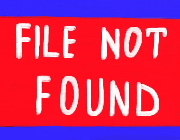 File not found — Stock Photo, Image