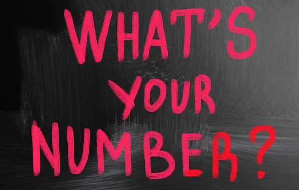 What's your number concept — Stock Photo, Image