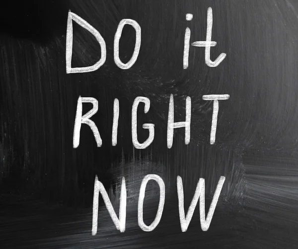 Do it right now concept — Stock Photo, Image