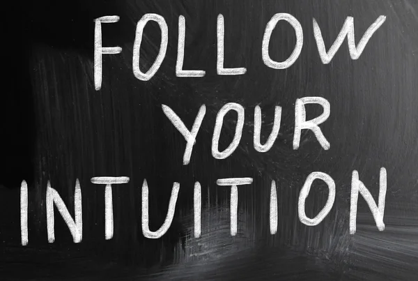 Volg uw intuïtie — Stockfoto