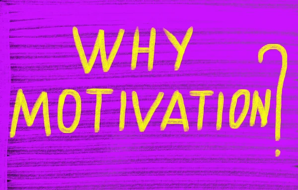 Waarom motivatie? — Stockfoto