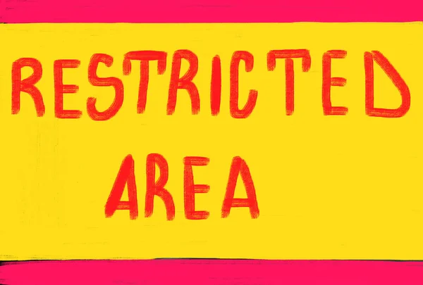 Restricted area concept — Stock Photo, Image