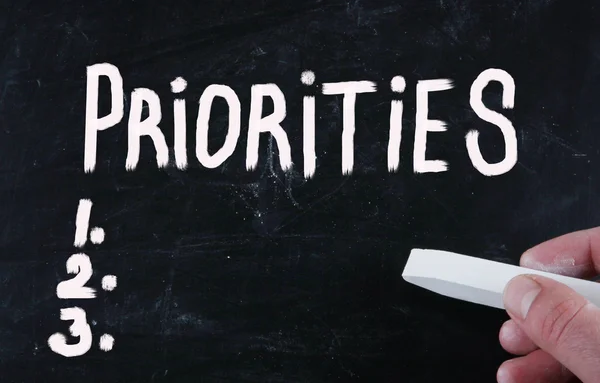 Priorities concept — Stock Photo, Image