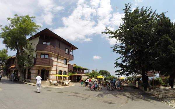 Nessebar Bulgarien Juni Folk Besøger Den Gamle Bydel Den Juni - Stock-foto