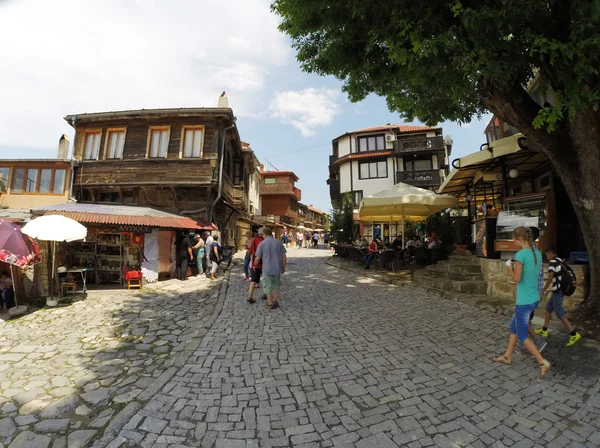 Nessebar Bulgaria Giugno Gente Visita Città Vecchia Giugno 2014 Nessebar — Foto Stock