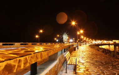 Nessebar, Bulgaristan - 16 Haziran: nessebar, gece, 16 Haziran 2014. Nessebar 1956 yılında müze kent, unesco tarafından Arkeoloji ve mimari rezervasyon olarak ilan edildi.