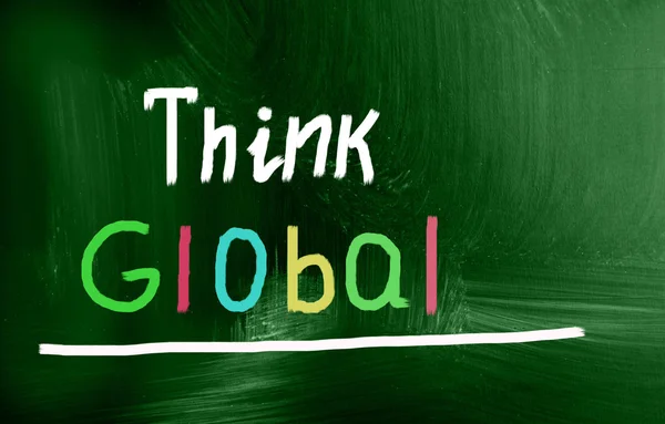 Think global concept — Stock Photo, Image