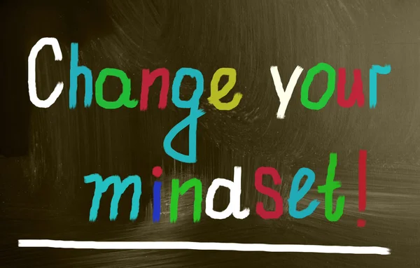 Cambia tu concepto de mentalidad — Foto de Stock