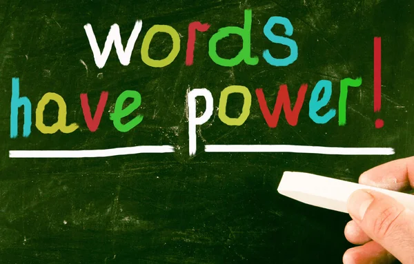 Woorden hebben macht! — Stockfoto
