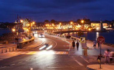 Nessebar, Bulgaristan - 18 Haziran: nessebar geceleri, 18 Haziran 2014. Nessebar 1956 yılında müze kent, unesco tarafından Arkeoloji ve mimari rezervasyon olarak ilan edildi.