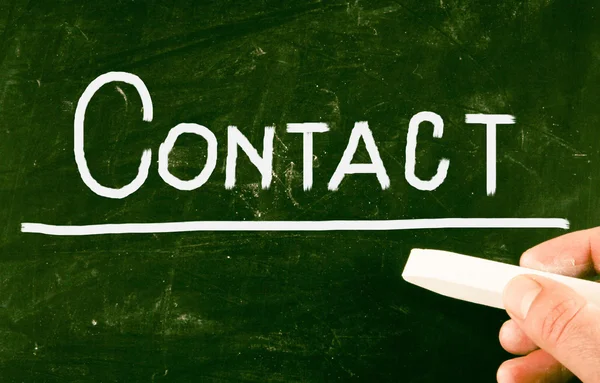 Neem contact op met concept — Stockfoto