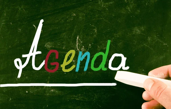 Agenda Concept — Stockfoto