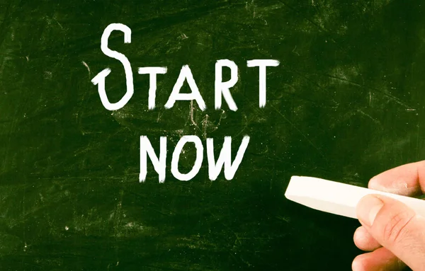 Start now concept — Stock Photo, Image