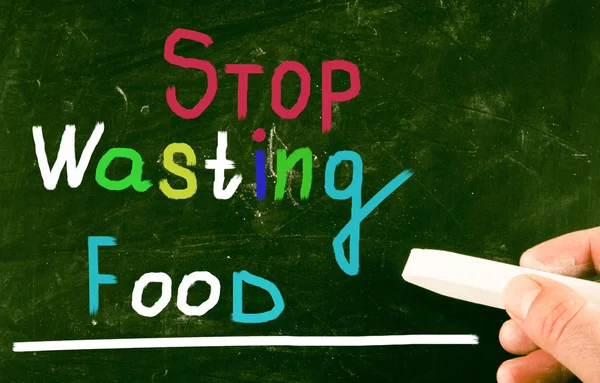 Σταματήσει η σπατάλη τροφίμων έννοια — Φωτογραφία Αρχείου
