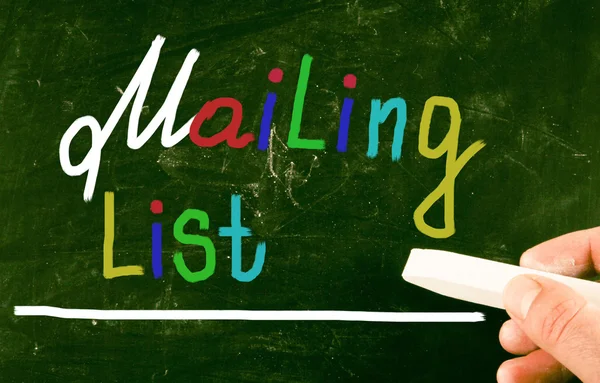 Mailing lijst concept — Stockfoto