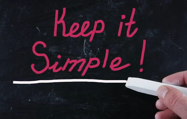 Keep it simple concept — Stock Photo, Image