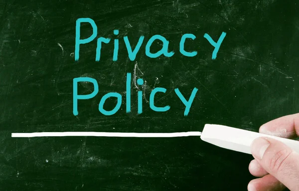 Politica sulla privacy Concetto — Foto Stock